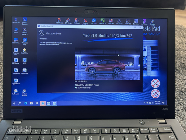Mercedes Xentry Диагностический Компьютер Lenovo x280