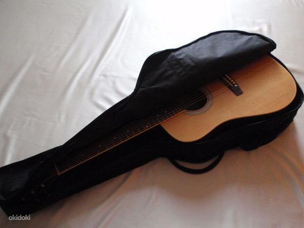 Акустическая гитара, сумка и ремешок, темно-синяя (фото #3)