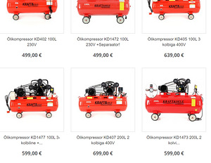 SUUR VALIK! Õlivaba kompressor KD1416 24L 8bar (3 foto / 4)