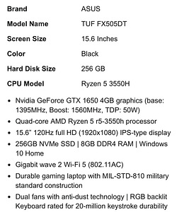 M: ASUS TUF FX505DT (4 foto / 4)