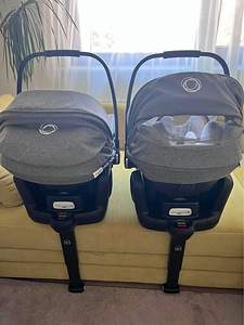 2x Bugaboo Turtle Air by Nuna turvahäll Grey melange +isofix (1 foto / 7)