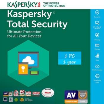 Антивирус Kaspersky Total Security 2021 1ПК 1 год (фото #1)