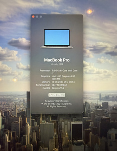 Macbook pro 16 2019, i7/16gb/512gb ssd (3 фото из 4)