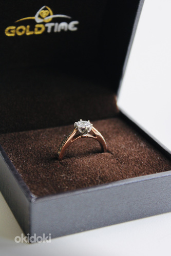 Золотое кольцо с бриллиантами (фото #4)