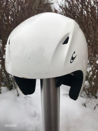 Детский горнолыжный шлем, белый XXS 52см (фото #1)