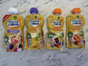 Puuviljapüreed Frutonyanya, Agusha, Heinz (5 foto / 5)