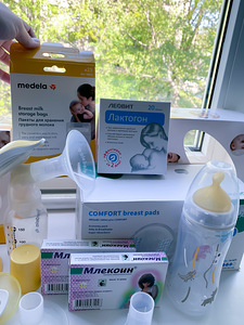 Молокоотсос Medela swing,Ручной medela,всё необходимо для ГВ (2 foto / 3)