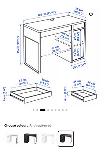 Письменный стол Micke IKEA (3 фото из 4)