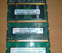 4GB 1+1+2 GB RAM DDR2 PC2 Sülearvutile