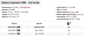 Subaru Impreza GT 5x100 valuveljed 17" või 18" (2 foto / 5)