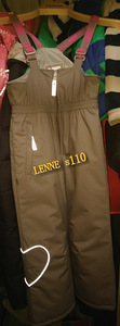 Брюки с подтяжками LENNE