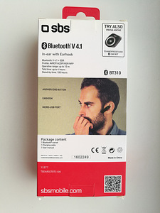 Bluetooth peakomplekt SBS BT310 UUS (2 foto / 4)