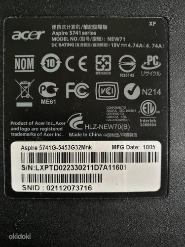 Acer Aspire серии 5741 Intel Core i5 430M (фото #6)
