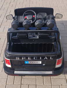 Детская машина Пикап 4WD 12V, 160W - черный, место для двоих (6 фото из 7)