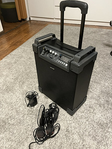 Muse suur BT kõlar M-1910T, kirarr amp + mikrofoonid (1 foto / 3)