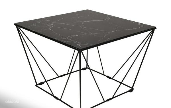 Diivanilaud marmor klaas laud 65x65 (foto #1)