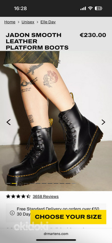 Ботинки на платформе Dr.Martens (размер 40)