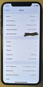 iPhone 11 Pro 256GB Space Grey (3 foto / 3)