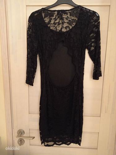 Черное кружевное платье размер S/M (фото #2)