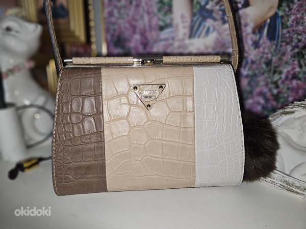 Uus Guess Womens Leather Rhoda Shoulder Handbag. (foto #7)
