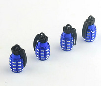 Ventiilikorgid 4tk granaadi kujuga sinine