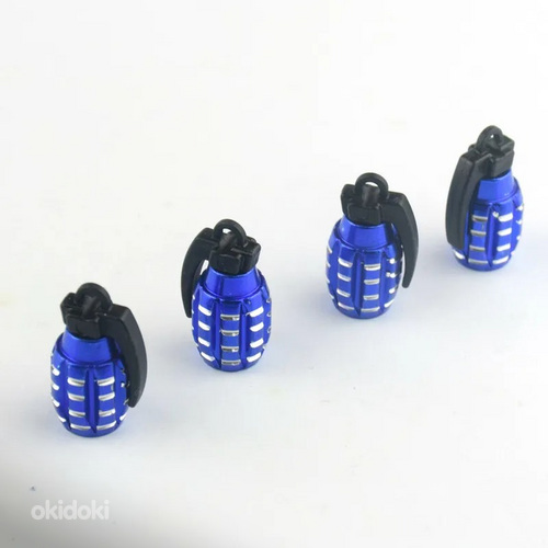 Ventiilikorgid 4tk granaadi kujuga sinine (foto #1)