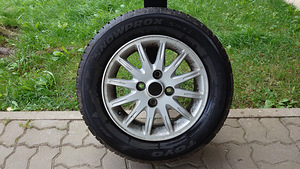 Tyres + alloy wheels 195/65 R15, suitable for 195/60 R15 car