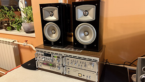 Aiwa komplekt koos kõlaritega - L22, R22, C22, P22  			