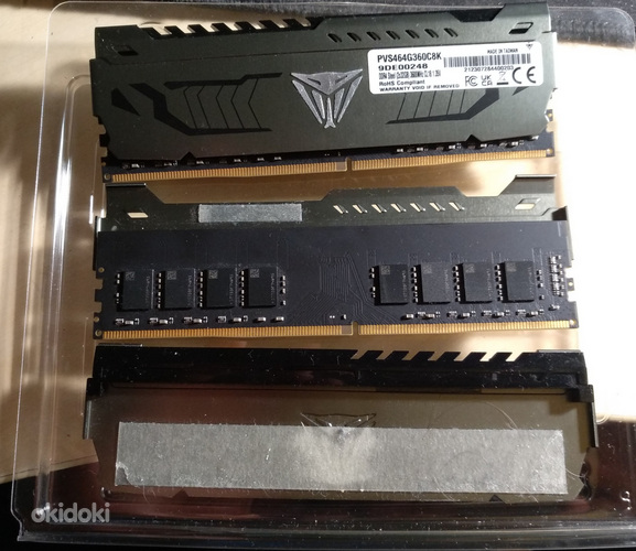 64 ГБ 3600 МТ/с DDR4 (2x32 ГБ) Patriot (1 охлаждение ослабле (фото #1)