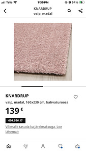 Roosa vaip 160x230 (8 foto / 8)