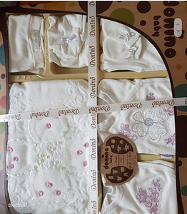 Uus riidekomplekt beebile sünnitusmajja, cotton (1 foto / 1)