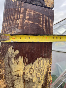 2 tumepruun täispuit uks koos lengiga: 187 x 67 x 12cm (5 foto / 10)