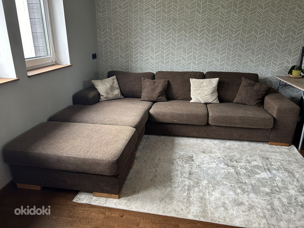 Bellus большой приличный угловой диван с ящиком для белья (фото #1)