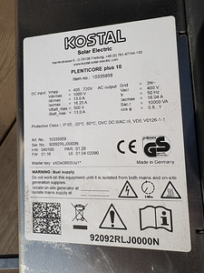 Kostal Plenticore Plus 10 päikesepaneeli inverter (3 foto / 4)