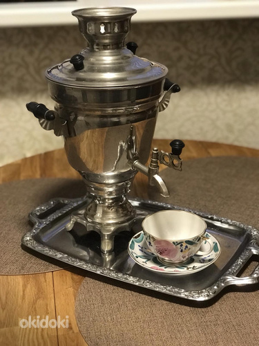 Elektriline samovar. Valmistatud NSVL-is 1987 + kandik
