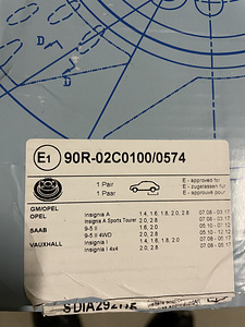 Müüa Blue Print pidurikettad Opel Insignia/Saab 95 (3 foto / 4)