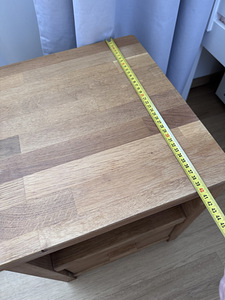 Täispuit voodi + täispuit öökapp+pocket vedrumadrats 80x200 (5 foto / 9)
