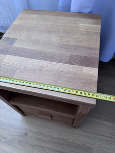 Täispuit voodi + täispuit öökapp+pocket vedrumadrats 80x200 (6 foto / 9)