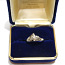 Золотое кольцо с бриллиантами 750 пробы 3.84 г (фото #1)