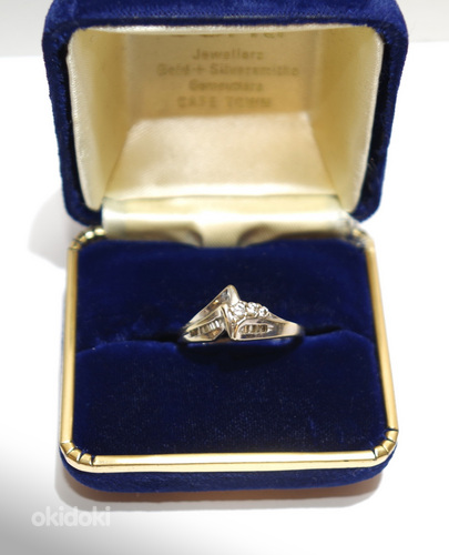 Kuldsõrmus teemantidega 750 proov, 3.84 g (foto #1)