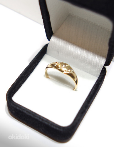 Золотое кольцо 585 пробы 1.09 г (фото #2)