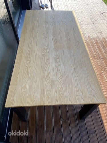 Деревянный обеденный стол 200х100см. (фото #1)