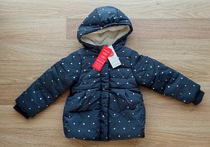Новая теплая зимняя куртка для девочки р.86