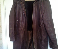 Утеплённая женская куртка, 100% кожа, размер L