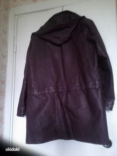 Утеплённая женская куртка, 100% кожа, размер L (фото #2)