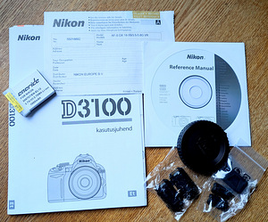 Peegelkaamera NIKON D3100 (3 foto / 4)