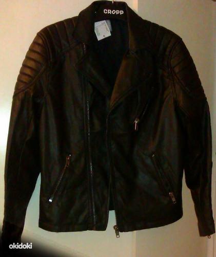 Куртки из искусственной кожи,любой размер,черный цвет, новые (фото #2)