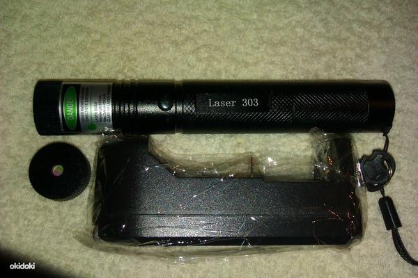 Мощный зелёный лазер 10000метров с ключом безопасности новый (фото #3)