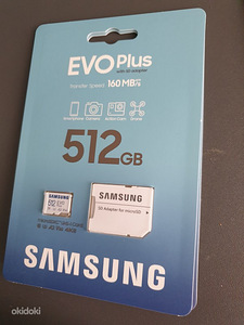 Samsung EVO Plus micro SD 512 GB 160mb/s U3, garantii 10 a. (2 foto / 3)