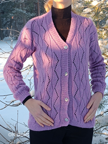 Новый свитер ручной работы размера L (фото #3)